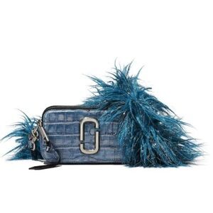 Marc Jacobs The Snapshot Camera Bag in Blue with Boa Strap